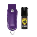Guard Dog Soft Case Pepper Spray w/ Keychain, Purple - PS-GDSC-PR - Guard Dog
