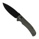 704 Gear Urban Ranger V2 Folding Drop Point Knife, Black Micarta - S1-L-BM-14 - 704 Gear