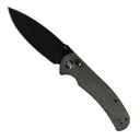 704 Gear Urban Ranger Lite V2 Folding Drop Point Knife, Black Micarta - S1-S-BM-14 - 704 Gear