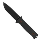 704 Gear Baron Fixed Blade Drop Point Knife, Black - FB-B-14 - 704 Gear