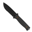 704 Gear Rogue Fixed Blade Drop Point Knife Serrated, Black - FR-B-14 - 704 Gear