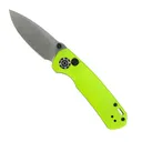 704 Gear Dynamo Folding Drop Point Knife, Lime Green - DYN01-G10-LIM - 704 Gear