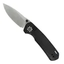 704 Gear Dynamo Folding Drop Point Knife, Black Micarta - DYN01-MIC-BLK - 704 Gear