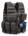 Elite Survival Systems MVP Commandant Tactical Left Hand Holster Vest, Black - MVP030102-B - Elite Survival Systems