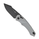Heretic Knives Mini Pariah Auto Folding Tanto Knife, Gray - H054-4A-GRY - Heretic Knives