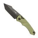 Heretic Knives Mini Pariah Auto Folding Tanto Knife, OD Green - H054-8A-GRN - Heretic Knives