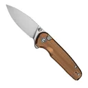 CIVIVI Mini Shakan Folding Drop Point Knife, Coyote Brown - C20052F-3 - CIVIVI Knives