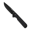 SENCUT Aetheris Folding Clip Point Knife, Black - S24095-3 - Sencut Knives