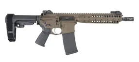 LWRC IC A5 10.5" .300 BLACKOUT AR Pistol W/ SBA3 BRACE, PATRIOT BROWN - LWRC