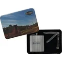 Old Timer 2 Blade Folding Knife w/ Flask Combo - 1259512 - Old Timer