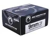 Scorpion 9mm 115gr JHP Ammo, 20rds - 9115JHPS20 - Scorpion Ammo
