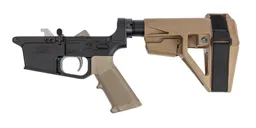 PSA PX9 Classic EPT Complete Pistol Lower SBA5 Brace, FDE - Palmetto State Armory
