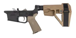 PSA PX9 MOE EPT Complete Pistol Lower SBA5 Brace, FDE - Palmetto State Armory