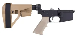 PSA PA15 Classic EPT Complete Lower w/ SBA5 Brace, FDE - Palmetto State Armory