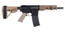 PSA 8.5" Pistol Length 300BO 1/7 Nitride 7" Lightweight Hex MLOK Classic SBA5 Pistol, FDE - Palmetto State Armory