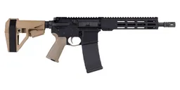 PSA 10.5" Carbine-Length 5.56 NATO 1/7 Nitride 9" Lightweight Hex MLOK MOE EPT SBA5 Pistol, FDE - Palmetto State Armory