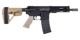PSA 7.5" Pistol Length 300BO 1/7 Nitride 6" Lightweight Hex MLOK Classic SBA5 Pistol, FDE - Palmetto State Armory
