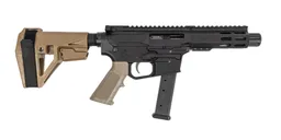 PSA Gen4 4" 9mm 1/10 GX 5" Lightweight Hex M-Lok Classic EPT SBA5 Pistol, FDE - Palmetto State Armory