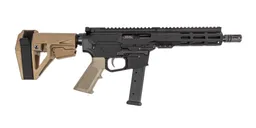PSA 8" 9mm 1:10 7" Lightweight Hex M-Lok Classic EPT SBA5 Pistol, FDE - Palmetto State Armory