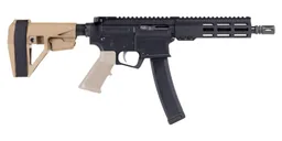 PSA AR-V 8" 9mm 1/10 Lightweight 7" Hex M-Lok Classic EPT SBA5 Pistol, FDE - Palmetto State Armory