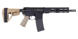 PSA 10.5" Pistol Length 300BO 1/7 Nitride 9" Lightweight Hex MLOK MOE EPT SBA5 Pistol, FDE - Palmetto State Armory