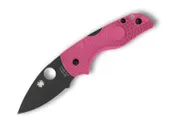 Spyderco Lil' Native Lightweight Folding Drop Point Knife, Pink - C230PPNBK - Spyderco