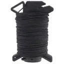 Atwood Rope Micro Ready Rope 1.18mm Paracord w/ Cutting Blade 125ft, Black - MRRMS01 - Atwood Rope