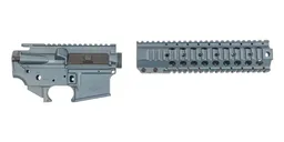 Sabre-15 Builder Set - 9.75" Quad Rail, Blue Titanium - Sabre
