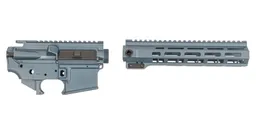 Sabre-15 Builder Set - 9.75" QDSM Rail, Blue Titanium - Sabre