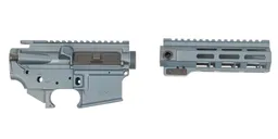 Sabre-15 Builder Set - 6.75" QDSM Rail, Blue Titanium - Sabre