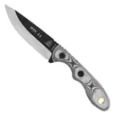 TOPS Knives Mini Scandi Fixed Blade Knife, Black Linen Micarta - MSK-BLM - TOPS Knives