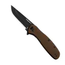 OUTDOOR EDGE RAZOR VX2 | BROWN BURLAP MICARTA DROP POINT KNIFE - VX230D-C - Outdoor Edge Knives