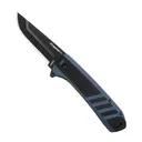 OUTDOOR EDGE RAZOR VX4 | CARBON OVER BLUE G10  W/ BLK DROP POINT | CERAMIC  BEARINGS  - VX430C-C - Outdoor Edge Knives