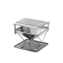Snow Peak Takibi Fire and Grill Set, Stainless Steel - ST-032SETS - Snow Peak