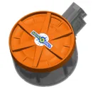 Splat R Ball ORANGE Drum Magazine 800 round capacity  - 950015 - Splat R Ball