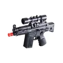 Game Face M74 Mini 6mm Airsoft Rifle, Dual Power, Black - GFAPM74DPB - Game Face