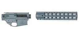 Sabre-10 Builder Set - 12.5" Quad Rail, Blue Titanium - Sabre