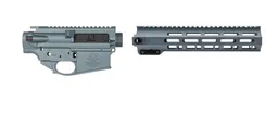 Sabre-10 Builder Set - 10.5" QDSM Rail, Blue Titanium - Sabre