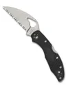 Spyderco BYRD Meadowlark 2 Lightweight Wharncliffe Spyder Edge Folding Knife, Black - BY04SBKWC2 - Spyderco