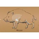 EZ Aim Wild Boar Corrugated Silhouette - 23 x 35 - 15730 - EZ AIM