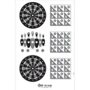 EZ Aim Handgun Games Target & Backer - Corrugated - 23 X 35 - 15736 - EZ AIM