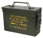 Surplus 30 Cal. Metal Ammo Cans, OD Green - SP9095 - Rothco