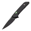 Glow Rhino Reactor Titanium S35VN EDC Knife - Black Scales Green Tritium - Glow Rhino