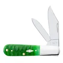 Case Gator Jig Barlow Knife, Bright Green Bone - Case Knives