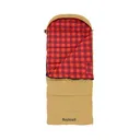 Bushnell 20F Hooded Canvas Sleeping Bag, Brown - 50068 - Bushnell
