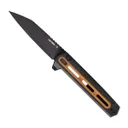 Tekto Knives F4 Echo Folding Knife, Black/Walnut - Tekto Knives