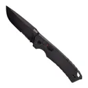 Tekto Knives A3 Delta Serrated Auto Folding Knife, Black - Tekto Knives