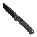 Tekto Knives A3 Delta Serrated Auto Folding Knife, Forged Carbon - Tekto Knives