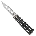 Bear & Son 4" BLACK BUTTERFLY TRAINER KNIFE - Bear and Son Cutlery
