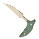 Microtech BEE Marfione Select Push Dagger Non-Serrated, Antique Green/Bronze - Microtech Knives